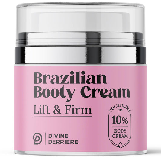 Divine Derriere Brazilian Body Butter Cream Lift and Firm Body Cream with Volufiline Helps Reduce the Appearance of Cellulite for a Lifted and Firm-looking Derriere Bum Bum Cream 50ml